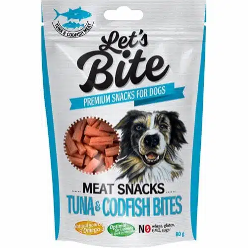 Lets Bite Meat Snacks Tunfisk og Torsk 80g