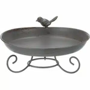 Utefugl fuglebad-vannskål-fôrskål 800ml, ø22cm grå