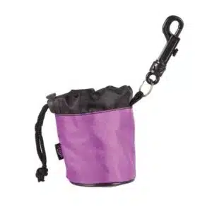 Mini Godbitveske ø 7×9 cm m/festekrok