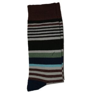Sokk Stripete Brun og Blå