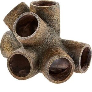 Akvariedekor rør-sammensetning 16x12x12cm