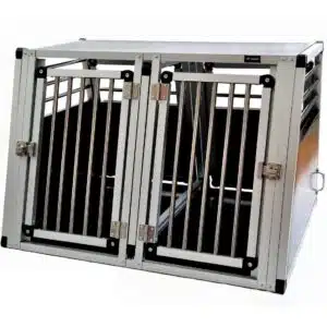 Aluminium hundebur til bil, Tor nr.6 -95x65x82cm dobbel