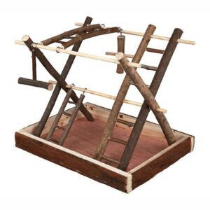 Fuglelekeplass 35x30x27 naturtre