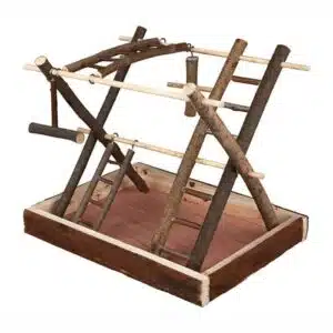 Fuglelekeplass 35x30x27 naturtre