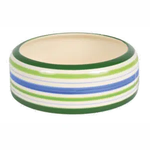 Matskål keramikk med striper