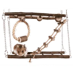 Hengebro 2 etasjer med tauring 27x17x9cm