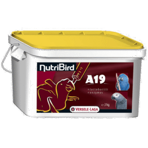 Nutribird Håndoppmating A19 3Kg 19%Protein Ara & Grå Jako