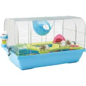 Hamsterbur Bristol Crome/blå 59x38x37cm