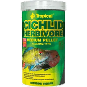 Tropical Cichlid Herbivore Medium Pellet