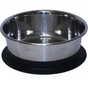 Rustfri stålskål med sugekoppbunn