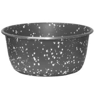 Rustfri stålskål granitt grå