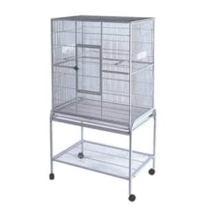 GD rival fuglebur med bord lys grå