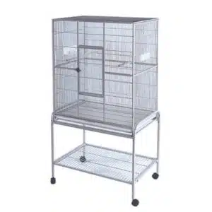 GD rival fuglebur med bord lys grå