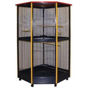 GD General Fuglebur Blå/Gul/Rød 95x95x185 cm