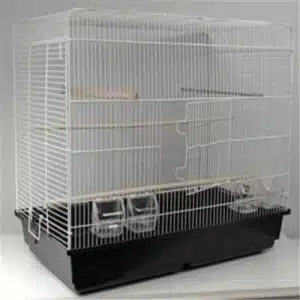 Gd space fuglebur hvit-svart 85x48x70cm