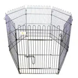 Innhegning/Valpegrind 60X60cm 6 seksjoner svart