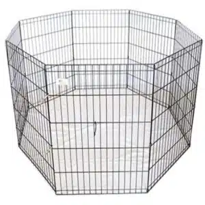 Innhegning/valpegrind 60X76cm 8 seksjoner svart