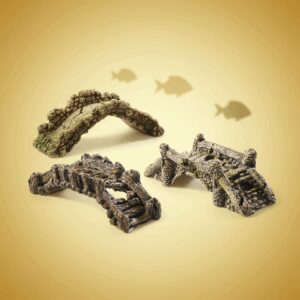 Akvariedekorasjon Bro Mix Polyester 13 cm