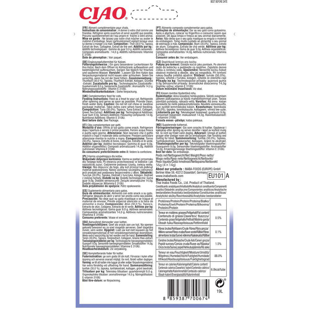 Ciao Churu katt Tunfisk 4stk