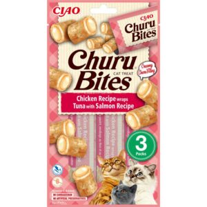 Ciao Churu snacks biter katt Kylling og Tunfisk med Laks 3stk