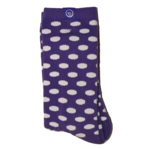 Lilla sokker med Hvite prikker