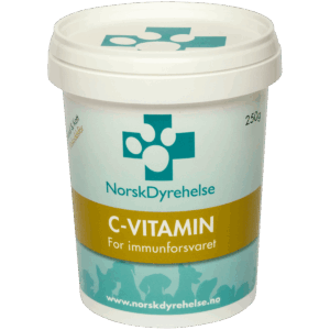 Norsk Dyrehelse C-Vitamin Kosttilskudd Hund og Katt 250 gr