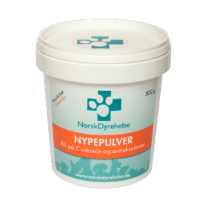Norsk Dyrehelse Nypepulver Kosttilskudd Hund & Katt 500 gr