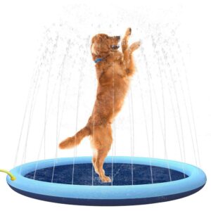 Ozami Dog Splash Pool Fontenematte Sprinklerbasseng Hund ø 150 cm