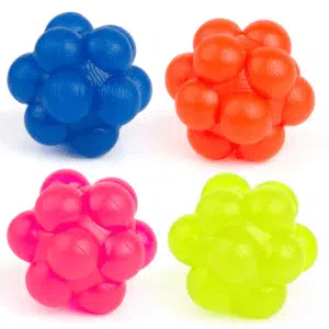 Gummiballer med dupper 4pk ø 3,3cm