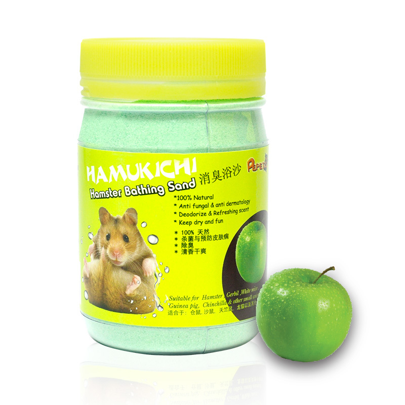 Hamukichi hamster badesand med eplelukt 400g