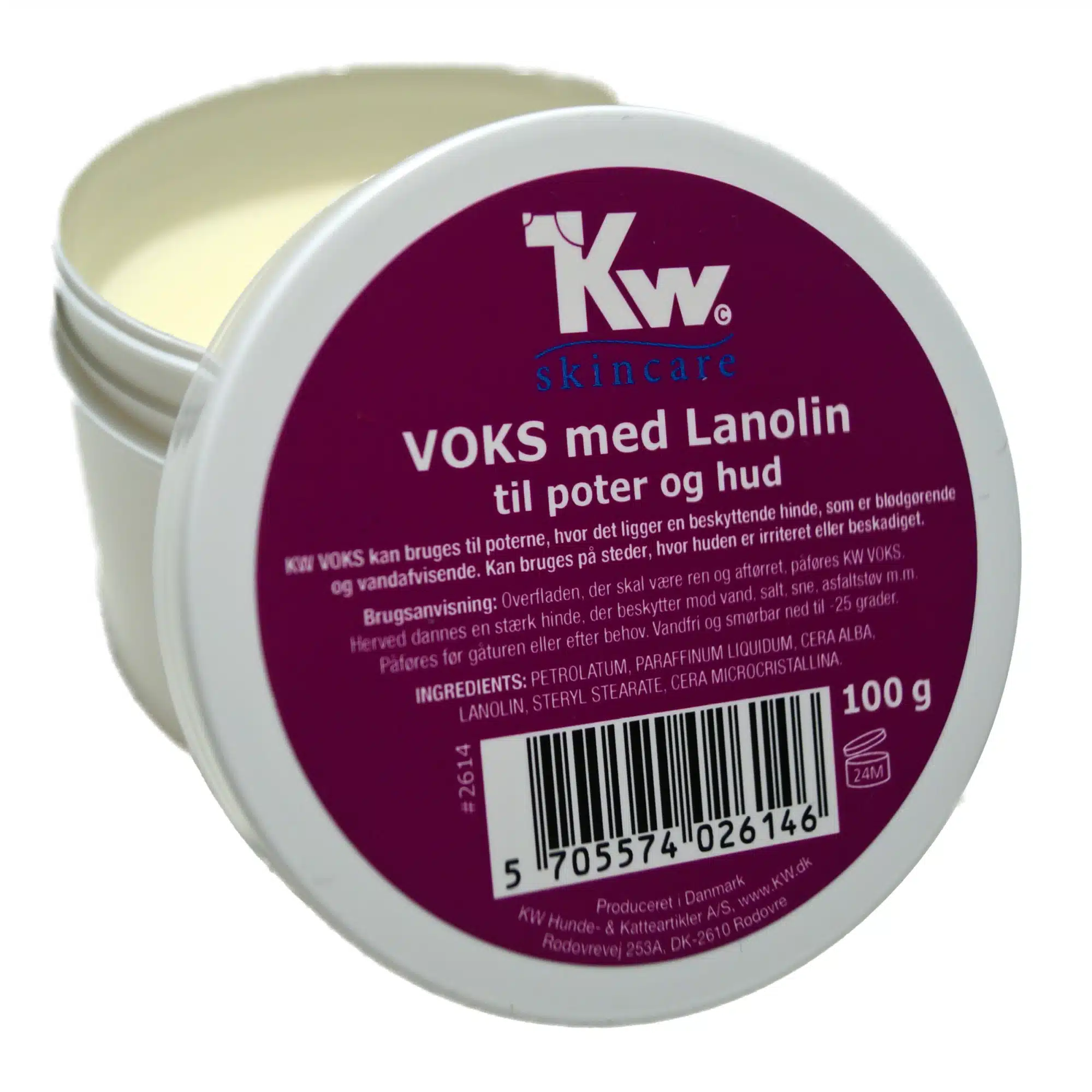 KW Potesalve-potevoks med lanolin – uten vann 100gr