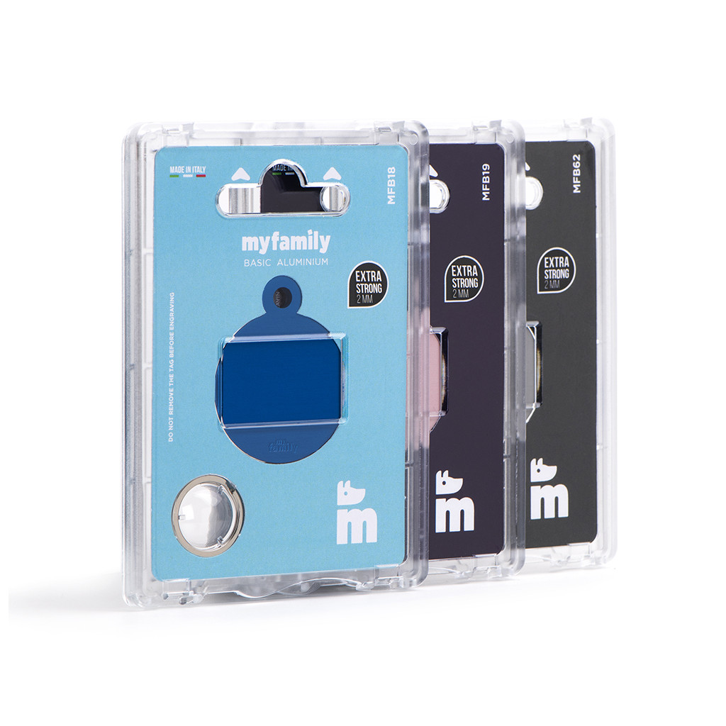Myfamily Basic Sirkel ID tag aluminium