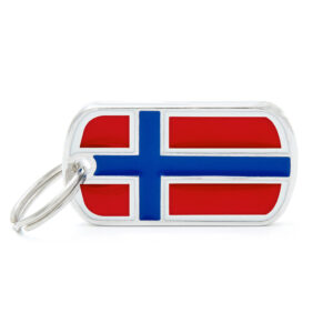 Myfamily Norsk Flagg IDtag
