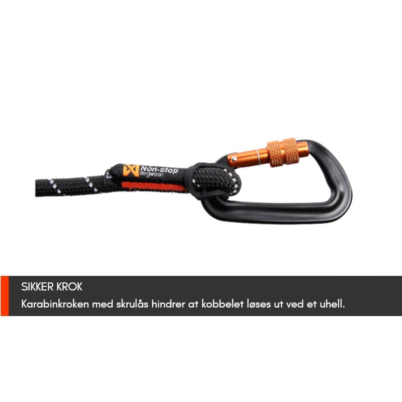 Non-Stop Dogwear Rock Leash - Rundt Hundekobbel