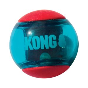 KONG Squeezz Action Ball Hundeleke Rød