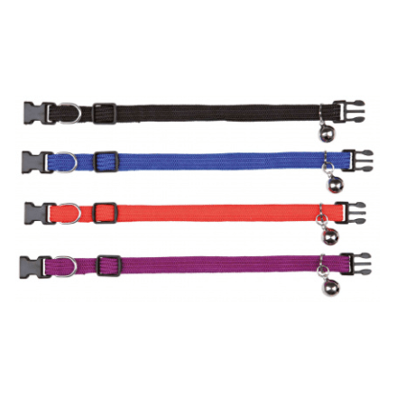 Elastisk kattehalsbånd ass farger