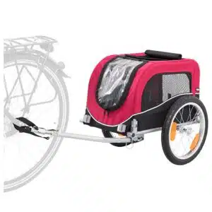 Trixie Sykkelvogn for hund (rød)
