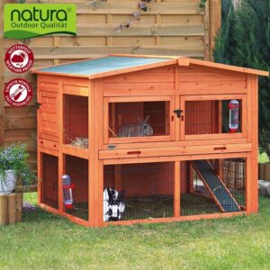 Natura utebur kanin og marsvin med utegård nede