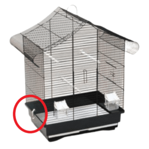 Clips i plast til Vanda og Ulla fuglebur