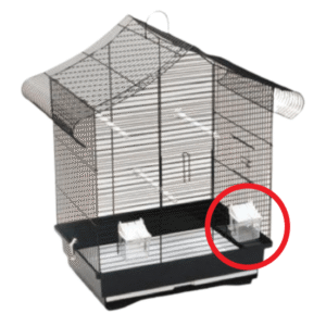 Forkopp i plast til Vanda fuglebur