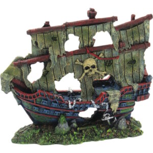 Akvariedokor Skipsvrak 20×7.7×17 cm