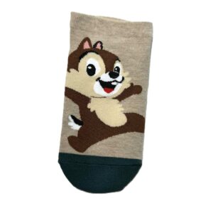 Ankelsokk med ekorn og grønn tå