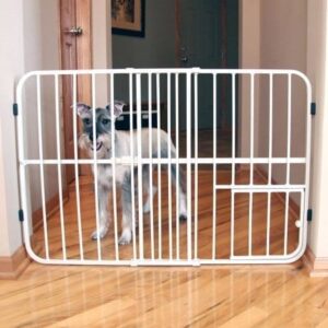 Carlson grind justerbar 61x66cm høyde 107cm med kattedør