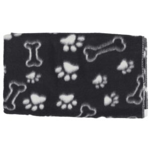 Companion Fleece Teppe Svart med Motiv