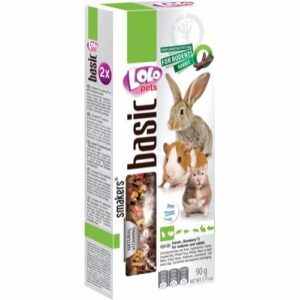 Lolo Pets Smakers Frøstenger Johannesbrød Snacks til Kanin / Gnager