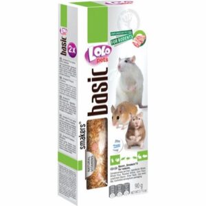 Lolo Pets Smakers Basic Frøstenger Bacon Snacks til Gnager 2 stk