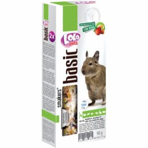 Lolo Pets Smakers Basic Frøstenger Frukt & Nøtter Snacks til Degus 2 stk