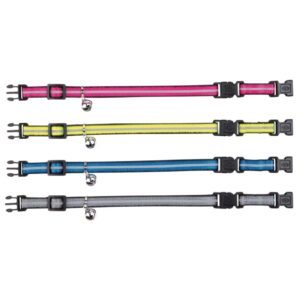 Kattehalsbånd med refleks ass farger