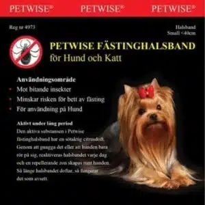 Petwise flåtthalsbånd for hund opp til 40 cm