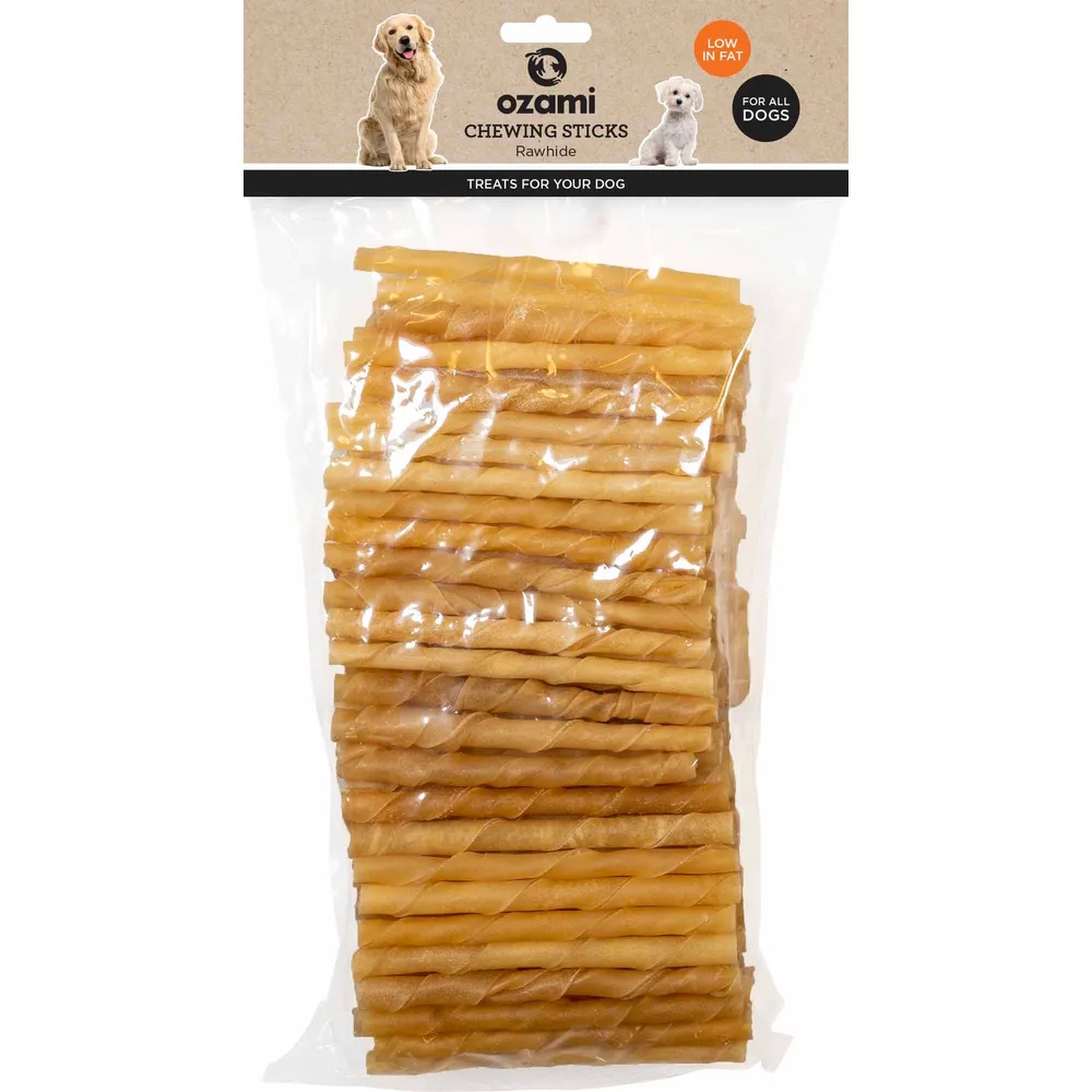 Ozami 100 pk runde Tyggepinner 120x10mm